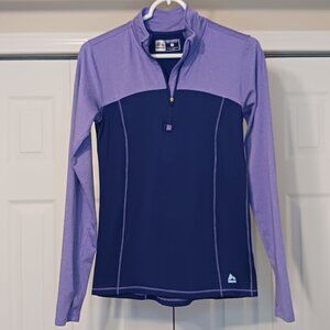 3/$18 or 5/$25 - RBX Purple 1/4 Zip Long Sleeve Top Size Small